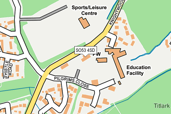 SO53 4SD map - OS OpenMap – Local (Ordnance Survey)