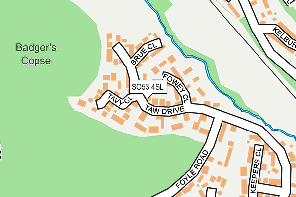 SO53 4SL map - OS OpenMap – Local (Ordnance Survey)