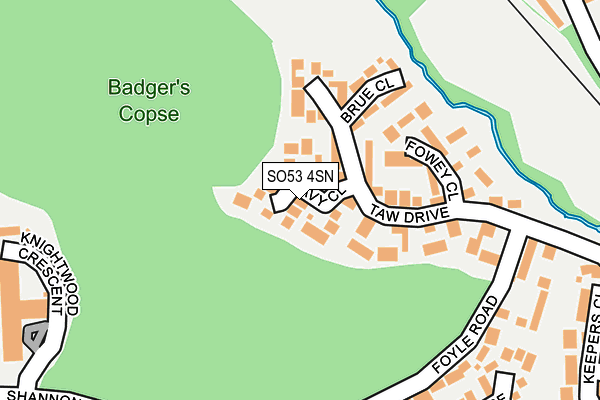 SO53 4SN map - OS OpenMap – Local (Ordnance Survey)