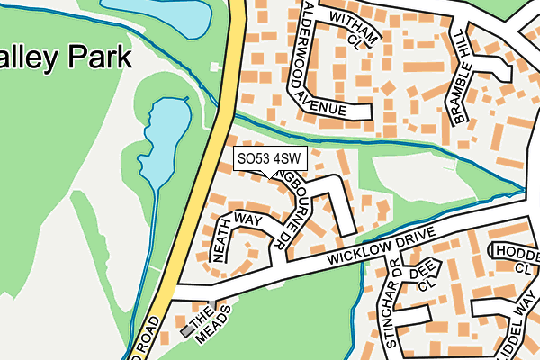 SO53 4SW map - OS OpenMap – Local (Ordnance Survey)