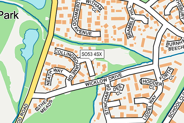 SO53 4SX map - OS OpenMap – Local (Ordnance Survey)