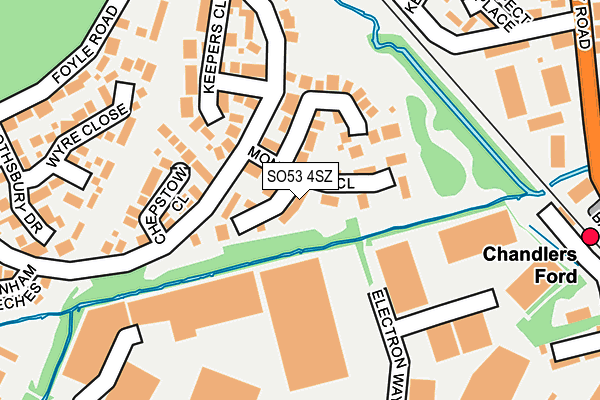 SO53 4SZ map - OS OpenMap – Local (Ordnance Survey)