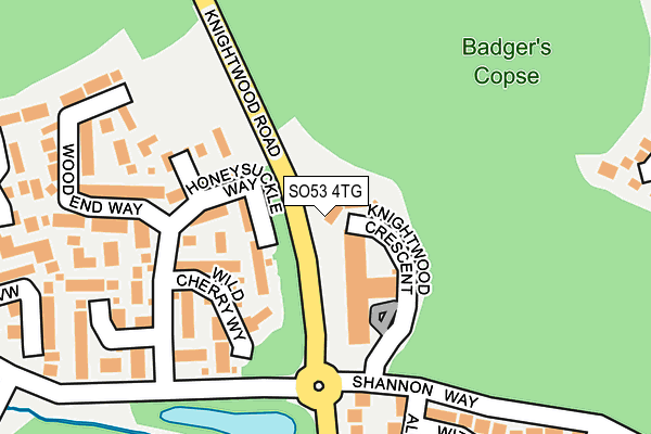 SO53 4TG map - OS OpenMap – Local (Ordnance Survey)