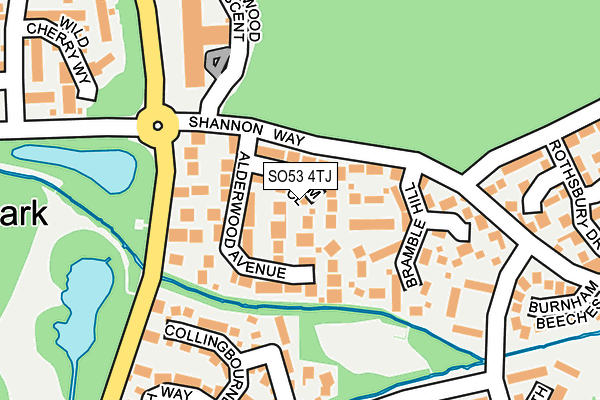 SO53 4TJ map - OS OpenMap – Local (Ordnance Survey)