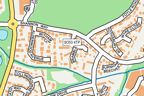 SO53 4TP map - OS OpenMap – Local (Ordnance Survey)