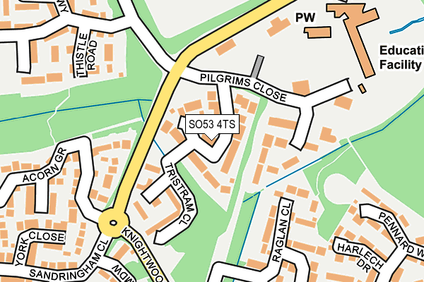 SO53 4TS map - OS OpenMap – Local (Ordnance Survey)