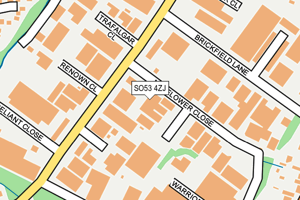 SO53 4ZJ map - OS OpenMap – Local (Ordnance Survey)