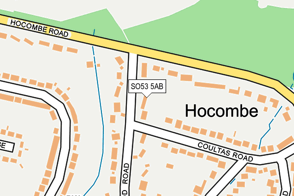 SO53 5AB map - OS OpenMap – Local (Ordnance Survey)