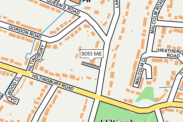 SO53 5AE map - OS OpenMap – Local (Ordnance Survey)