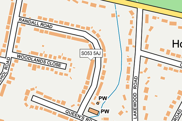 SO53 5AJ map - OS OpenMap – Local (Ordnance Survey)