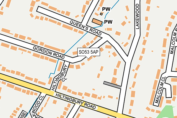 SO53 5AP map - OS OpenMap – Local (Ordnance Survey)