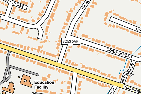 SO53 5AR map - OS OpenMap – Local (Ordnance Survey)