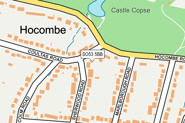 SO53 5BB map - OS OpenMap – Local (Ordnance Survey)