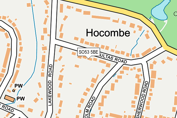 SO53 5BE map - OS OpenMap – Local (Ordnance Survey)