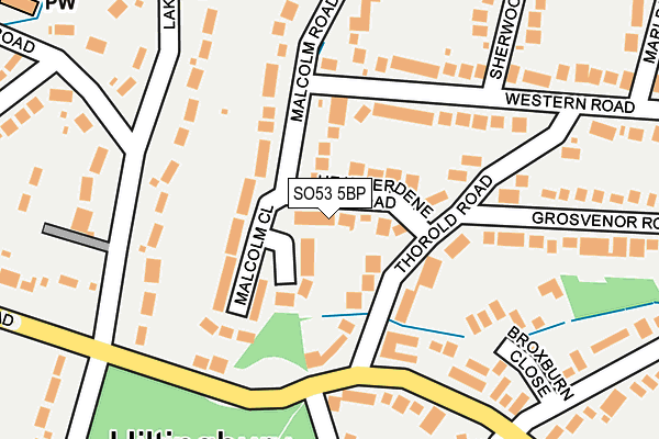 SO53 5BP map - OS OpenMap – Local (Ordnance Survey)