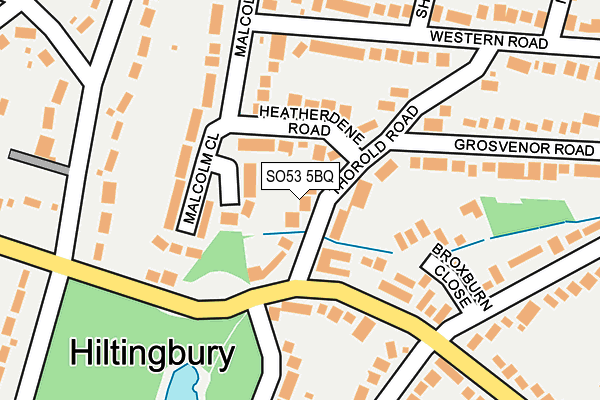 SO53 5BQ map - OS OpenMap – Local (Ordnance Survey)