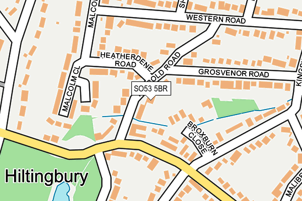 SO53 5BR map - OS OpenMap – Local (Ordnance Survey)