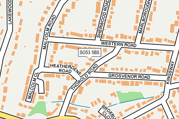 SO53 5BS map - OS OpenMap – Local (Ordnance Survey)