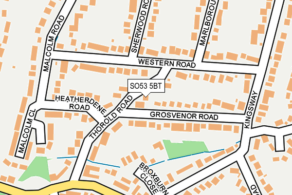 SO53 5BT map - OS OpenMap – Local (Ordnance Survey)