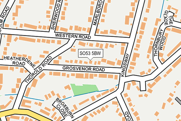 SO53 5BW map - OS OpenMap – Local (Ordnance Survey)
