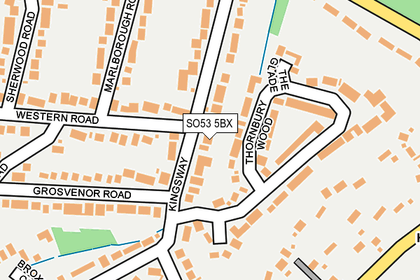 SO53 5BX map - OS OpenMap – Local (Ordnance Survey)