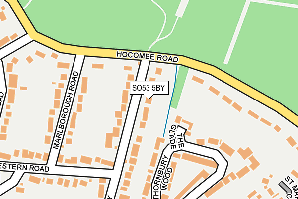 SO53 5BY map - OS OpenMap – Local (Ordnance Survey)