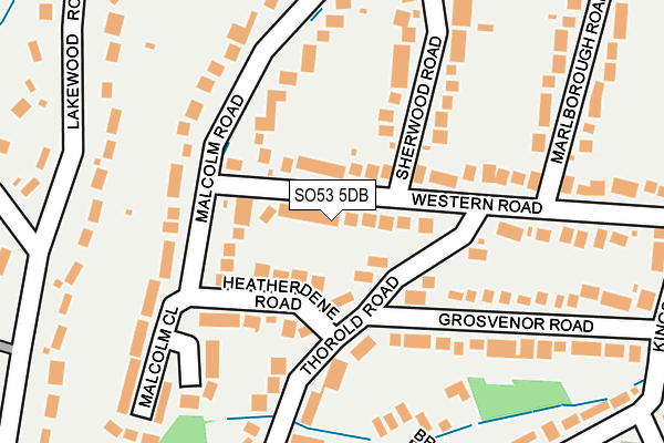 SO53 5DB map - OS OpenMap – Local (Ordnance Survey)