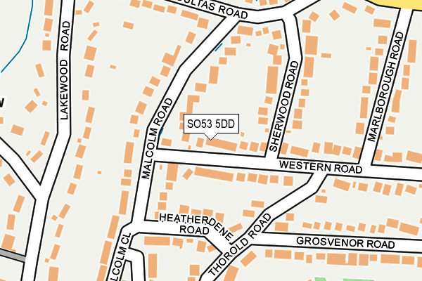 SO53 5DD map - OS OpenMap – Local (Ordnance Survey)