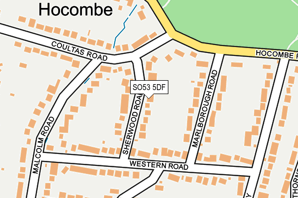 SO53 5DF map - OS OpenMap – Local (Ordnance Survey)