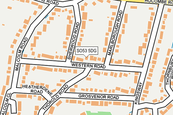 SO53 5DG map - OS OpenMap – Local (Ordnance Survey)