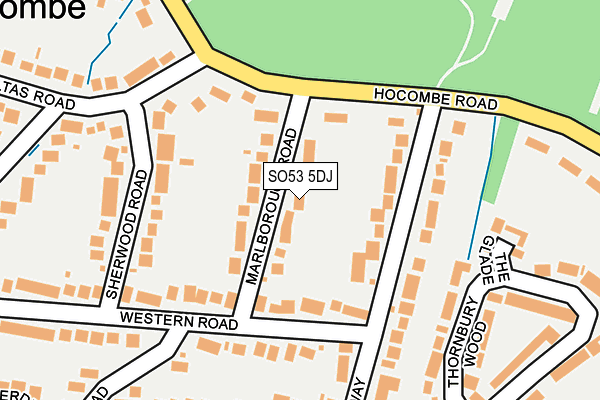 SO53 5DJ map - OS OpenMap – Local (Ordnance Survey)