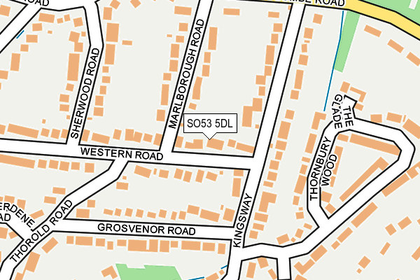 SO53 5DL map - OS OpenMap – Local (Ordnance Survey)