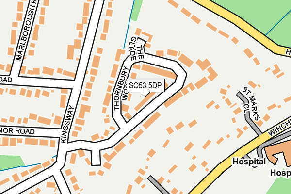 SO53 5DP map - OS OpenMap – Local (Ordnance Survey)