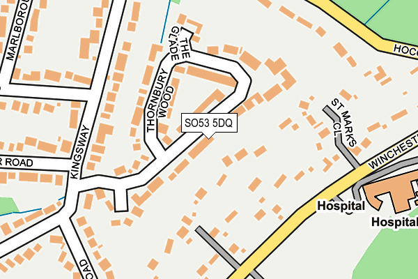 SO53 5DQ map - OS OpenMap – Local (Ordnance Survey)