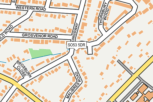 SO53 5DR map - OS OpenMap – Local (Ordnance Survey)