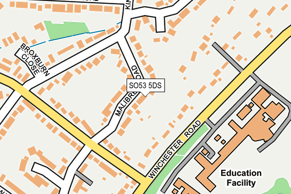 SO53 5DS map - OS OpenMap – Local (Ordnance Survey)