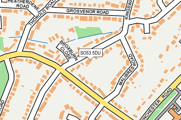 SO53 5DU map - OS OpenMap – Local (Ordnance Survey)