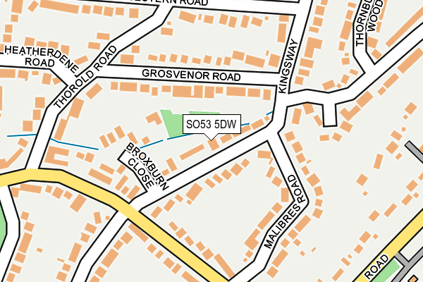 SO53 5DW map - OS OpenMap – Local (Ordnance Survey)