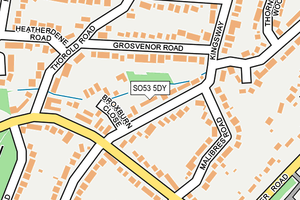 SO53 5DY map - OS OpenMap – Local (Ordnance Survey)