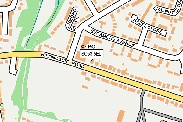 SO53 5EL map - OS OpenMap – Local (Ordnance Survey)