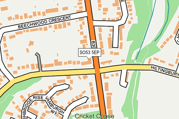 SO53 5EP map - OS OpenMap – Local (Ordnance Survey)