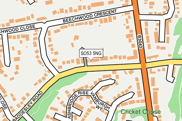 SO53 5NG map - OS OpenMap – Local (Ordnance Survey)