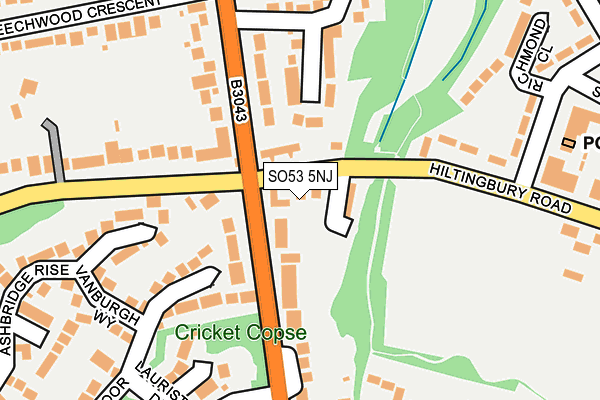 SO53 5NJ map - OS OpenMap – Local (Ordnance Survey)