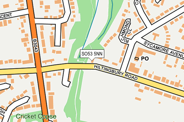 SO53 5NN map - OS OpenMap – Local (Ordnance Survey)