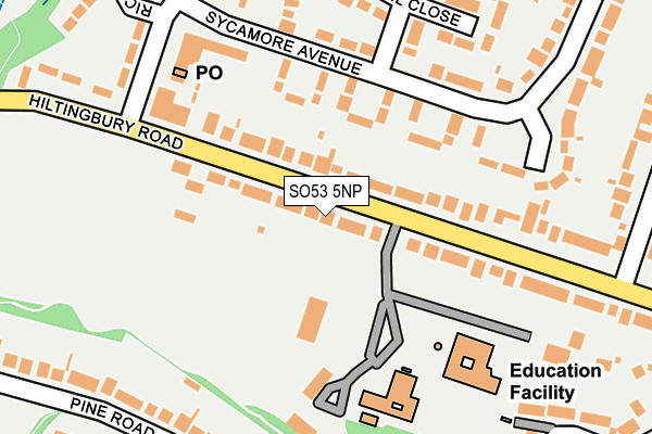 SO53 5NP map - OS OpenMap – Local (Ordnance Survey)