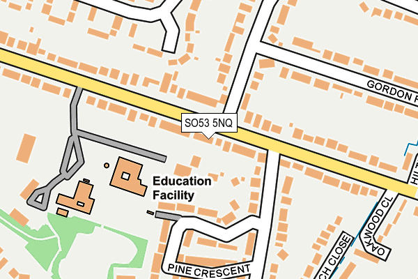 SO53 5NQ map - OS OpenMap – Local (Ordnance Survey)