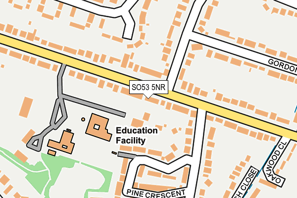 SO53 5NR map - OS OpenMap – Local (Ordnance Survey)