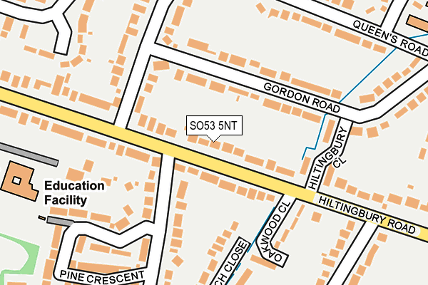 SO53 5NT map - OS OpenMap – Local (Ordnance Survey)