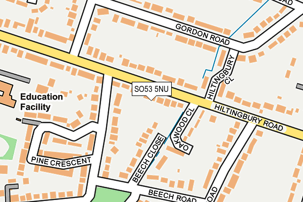 SO53 5NU map - OS OpenMap – Local (Ordnance Survey)