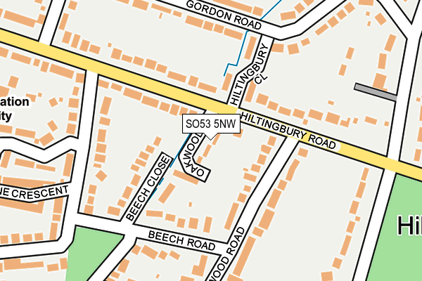 SO53 5NW map - OS OpenMap – Local (Ordnance Survey)